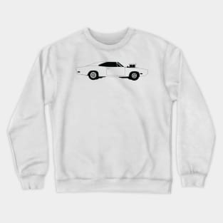 Dodge Charger Black Outline Crewneck Sweatshirt